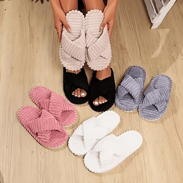 All-Season Comfortable Criss-Cross Strap Slippers