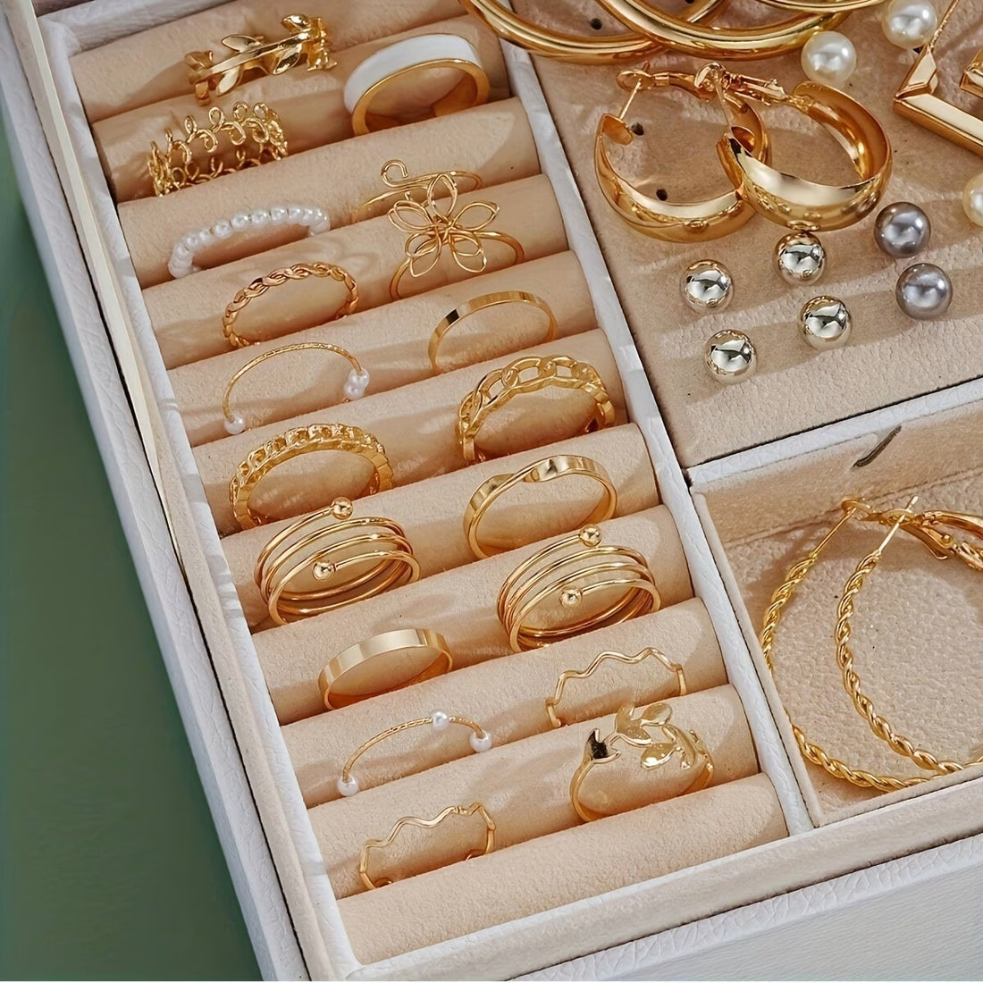 86-Piece Fashion Jewelry Set for Women – Elegant Necklace, Earrings, Rings & Studs Collection